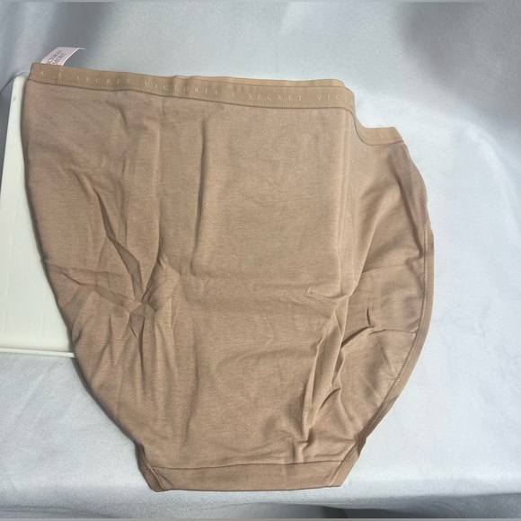 Victoria’s Secret Stretch Cotton High-Leg Brief Panty Tan Color Size L - Picture 9 of 10